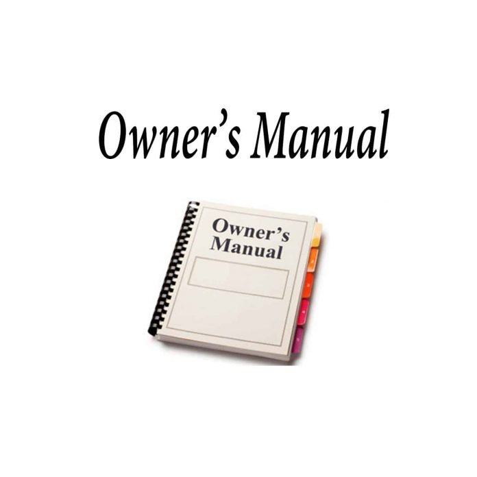 Owners Manual